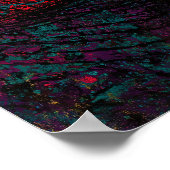 Urdinosaurier-Geist Abstract-Expressionist Poster (Ecke)