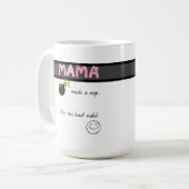 Urdu Desi Funny Mom Life Kaffeetasse (Vorderseite Links)