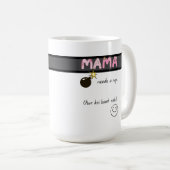Urdu Desi Lustiges Mamma Leben Kaffeetasse (VorderseiteRechts)