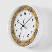 Urdu Numbers - traditionelle arabische Dekoration Uhr (Winkel)