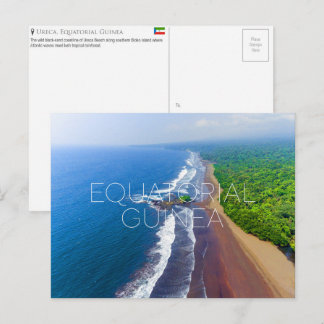 Ureca Beach, Äquatorialguinea Reise-Postkarte Postkarte