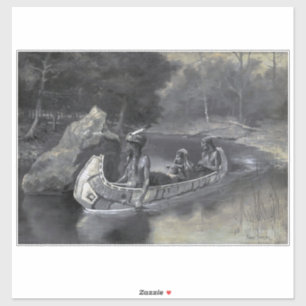 Ureinwohner Amerikas: Die Geschichte von Hiawatha, Aufkleber