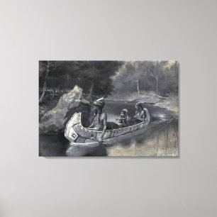 Ureinwohner Amerikas: Die Geschichte von Hiawatha, Leinwanddruck