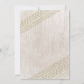 Ureinwohner-Babyparty-Einladung Einladung (Rückseite)