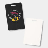 Ureinwohner-Bier Ausweis (Vorder- & Rückseite)