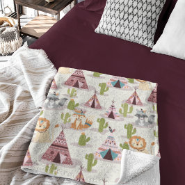 Ureinwohner der Woodland-Stämme Amerikaner ohne na Fleecedecke