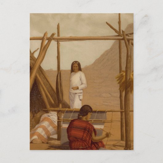 Ureinwohner des Landes Navajo Postkarte (Vorderseite)