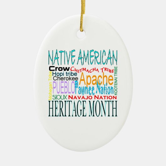 Ureinwohner-Erbmonat Keramikornament (Vorne)