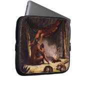 Ureinwohner-Familie unter einem Blatt-Schutz Laptopschutzhülle (Vorne Rechts)