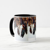 Ureinwohner-Federn Tasse (Vorderseite Links)