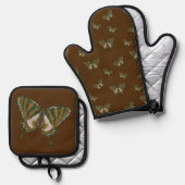 Ureinwohner Frack Ofenhandschuh & Topflappen-Set (Vorderseite/Rückseite)