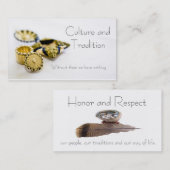 Ureinwohner-Gedanken-Karte Visitenkarte (Vorne/Hinten)