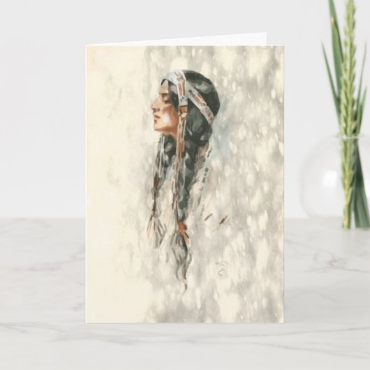 Ureinwohner-Gruß-Karte Karte (Vorderseite)