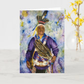 Ureinwohner-Gruß-Karte Karte (Gelbe Blume)