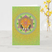 Ureinwohner-Gruß-Karten Karte (Gelbe Blume)