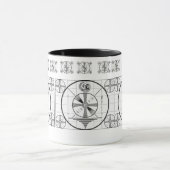 Ureinwohner-Hauptfernsehtest-Muster Tasse (Zentrum)