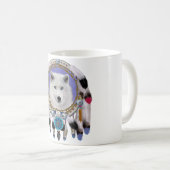 Ureinwohner Indischer Wolf Geist Kaffeetasse (VorderseiteRechts)