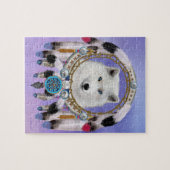Ureinwohner Indischer Wolf Geist Puzzle (Horizontal)