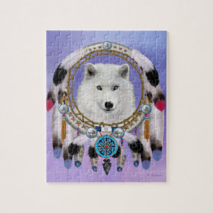 Ureinwohner Indischer Wolf Geist Puzzle