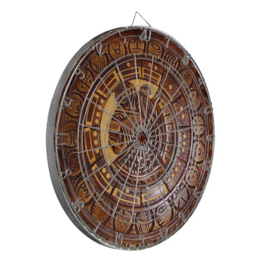 Ureinwohner-Kalender Dartscheibe (Vorderseite Links)