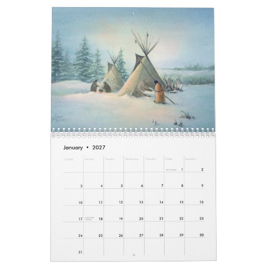 UREINWOHNER-KALENDER durch SHARON SHARPE Kalender (Jan 2027)