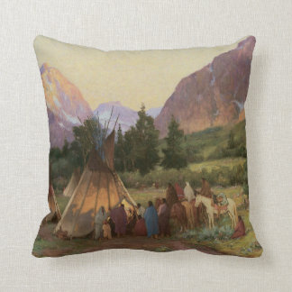 Ureinwohner-Krähen-Stamm MoJo Kissen