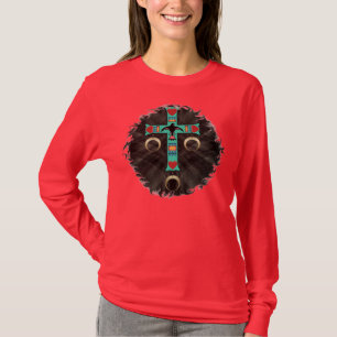 Ureinwohner-Kreuz im Nachthimmel T-Shirt