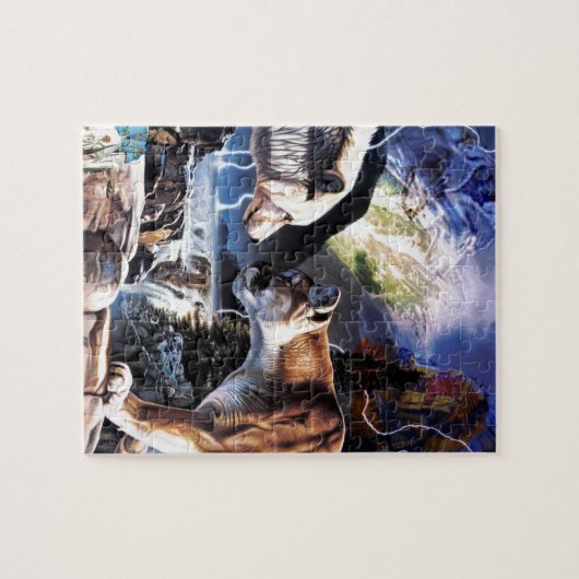 UREINWOHNER-KUNST PUZZLE (Horizontal)