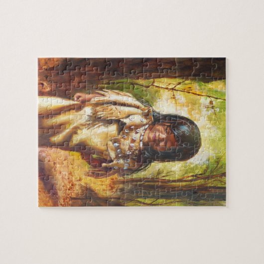 Ureinwohner-Mädchen Puzzle (Horizontal)