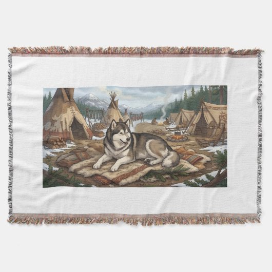Ureinwohner Malamute Decke (Vorderseite)
