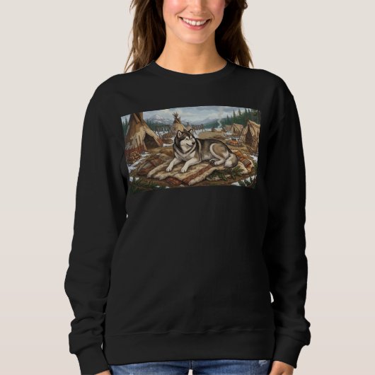 Ureinwohner Malamute Sweatshirt (Vorderseite)