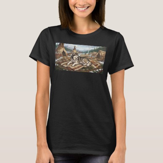 Ureinwohner Malamute T-Shirt (Vorderseite)