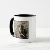 Ureinwohner mit einem Bumerang, c.1860s Tasse (Vorderseite Links)