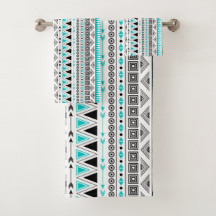 Ureinwohner-Muster Badhandtuch Set