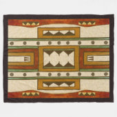 Ureinwohner-Muster: Cheyenne-Entwurf 1860's Fleecedecke (Vorderseite (Horizontal))