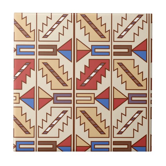 Ureinwohner-Muster Fliese (Vorderseite)