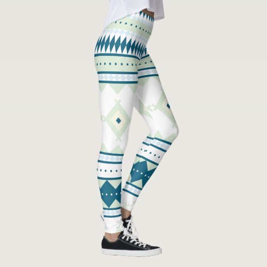 Ureinwohner-Muster: Pfau-Himmel Leggings (Rechts)