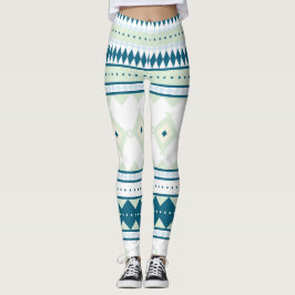 Ureinwohner-Muster: Pfau-Himmel Leggings