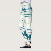 Ureinwohner-Muster: Pfau-Himmel Leggings (Links)