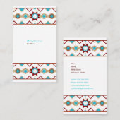 Ureinwohner-Muster Visitenkarte (Vorne/Hinten)