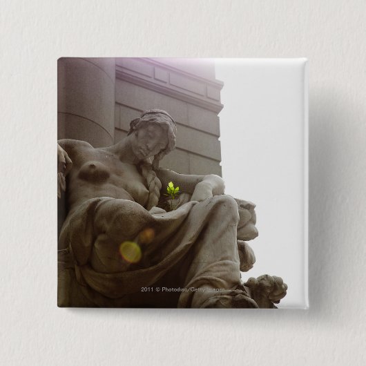 Ureinwohner-nationales Museums-Statue Button (Vorderseite)