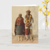 Ureinwohner-Paare, 1899 Karte (Gelbe Blume)