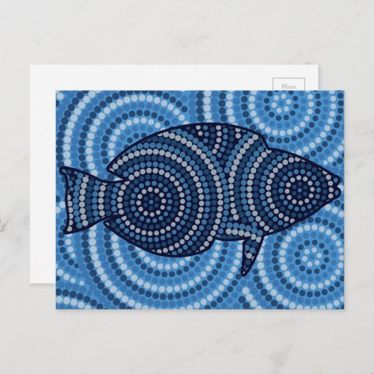 Ureinwohner Postkarte (Vorne/Hinten)