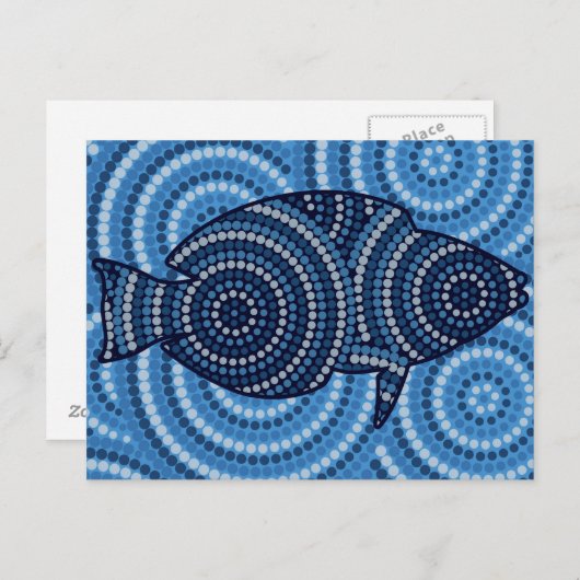 Ureinwohner Postkarte (Vorne/Hinten)