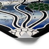 Ureinwohner-Schildkrötendruck Poster (Ecke)