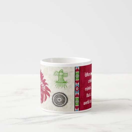 Ureinwohner-Symbole und Klugheit - Leiter Espressotasse (Vorderseite)