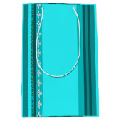 Ureinwohner-Thunderbird-Türkis-Geschenk-Tasche Mittlere Geschenktüte (Vorderseite)