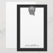 Ureinwohner-Tiger-Leiter | addieren Ihren Namen Briefpapier (Vorne/Hinten)