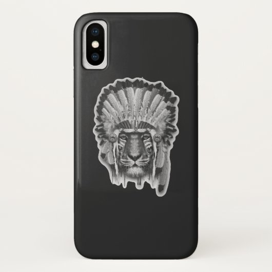Ureinwohner-Tiger-Leiter Case-Mate iPhone Hülle (Rückseite)