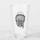 Ureinwohner-Tiger-Leiter Glas (Rückseite)